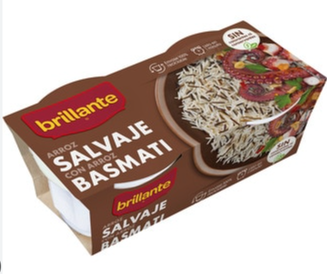 Gazpacho Almeriense con chicharros en escabeche y arroz salvaje.